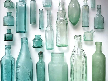 A selection of river found antique bottles © Jane Eastman