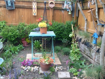  display garden with examples of wildlife friendly planting, wildlife boxes and links to many more ideas for your garden.