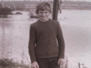Donny Donovan by the River Test during his childhood © 'Donny's River Test Walk' Short Film