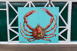 Spider crab mural