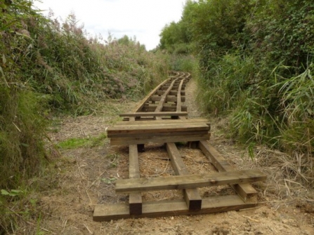 New boardwalk to Lapwing Hide under construction