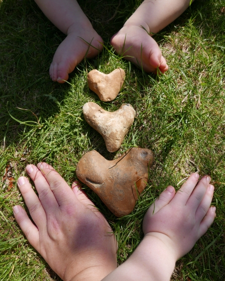 Heart shaped stones © Gemma Paul