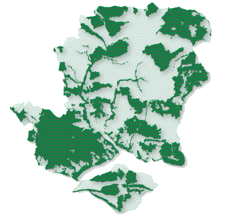 Local ecological network map for Hampshire