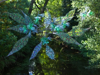 'Millings Chandelier' installation for the New Forest River Awareness campaign © Trudi Lloyd Williams