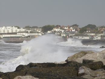 Milford on Sea the morning after Storm Ciara © Trudi Lloyd Williams