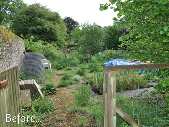 Before picture of Kings Worthy primary school grounds