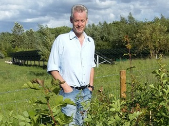 Tony Reid with new hedging © Sue Reid