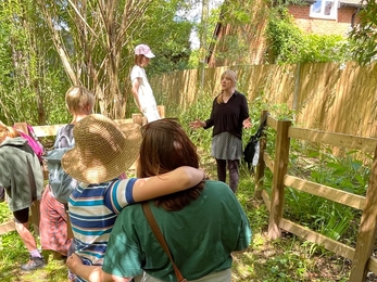 Children's Poetry Workshop at the Tales from the Riverbank Literature Festival © Timi van Houten