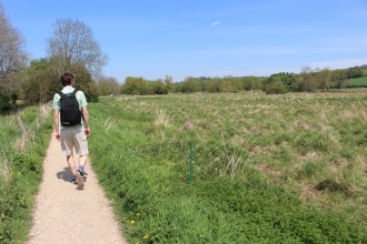 Walking along Hockley Meadows