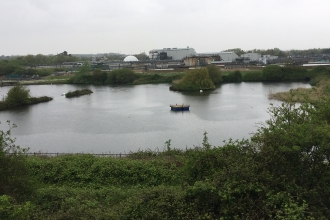 Tern raft on location at Budds Farm near Southmoor