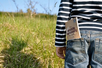 Boy in Meadow - Wildlife Watch
