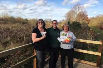 Donation from Romsey Park Cafe for Fishlake Meadows