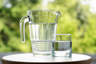 Jug of water with glass © K V Kirrilov