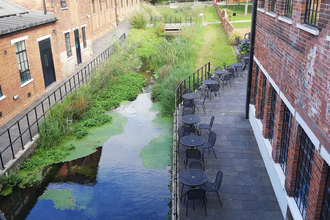 Restored chalk stream at the Bombay Sapphire Distillery in Laverstoke © Chris Cotterell