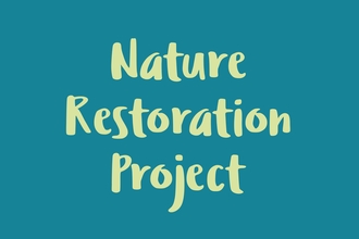 text that says Nature Restoration Project