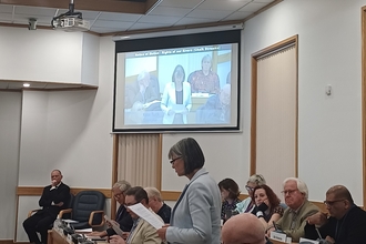 Cllr Kate Tuck at Basingstoke and Deane Borough Full Council