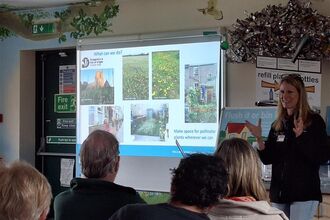 Susan Simmonds presenting at Space for Nature mini-conference