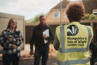 Wilder Mansbridge - community officer with local residents 