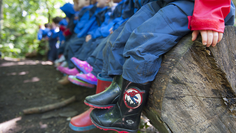School children on a nature reserve visit © Paul Harris/2020VISION