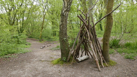 Den building at Swanwick Lakes