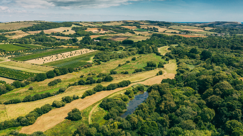 Newchurch Moors Nature Reserve aerial image