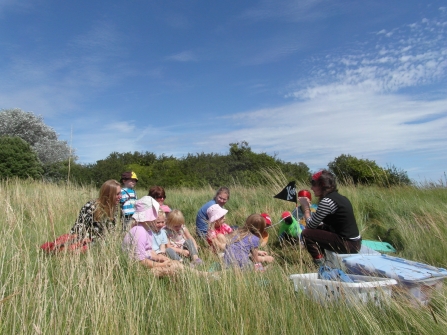 Pirate themed party at Milton Locks nature reserve