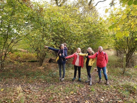 Members of the Test Valley group enjoying nature walk in November
