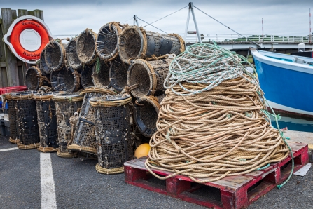 Lobster pots at Yarmouth Harbour © Pete Johnstone