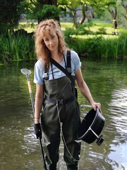 Jane Eastman wading in summer time © Jane Eastman