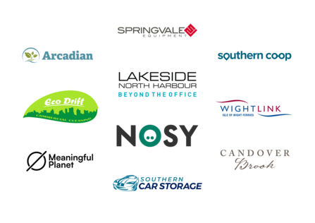 A mix of ten different logos