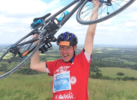 Cycling for sponsorships
