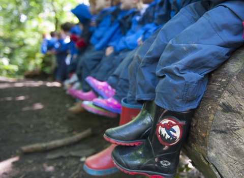 School children on a nature reserve visit © Paul Harris/2020VISION