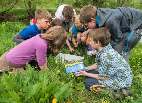 Children outdoor learning © Ross Hoddinott/2020VISION